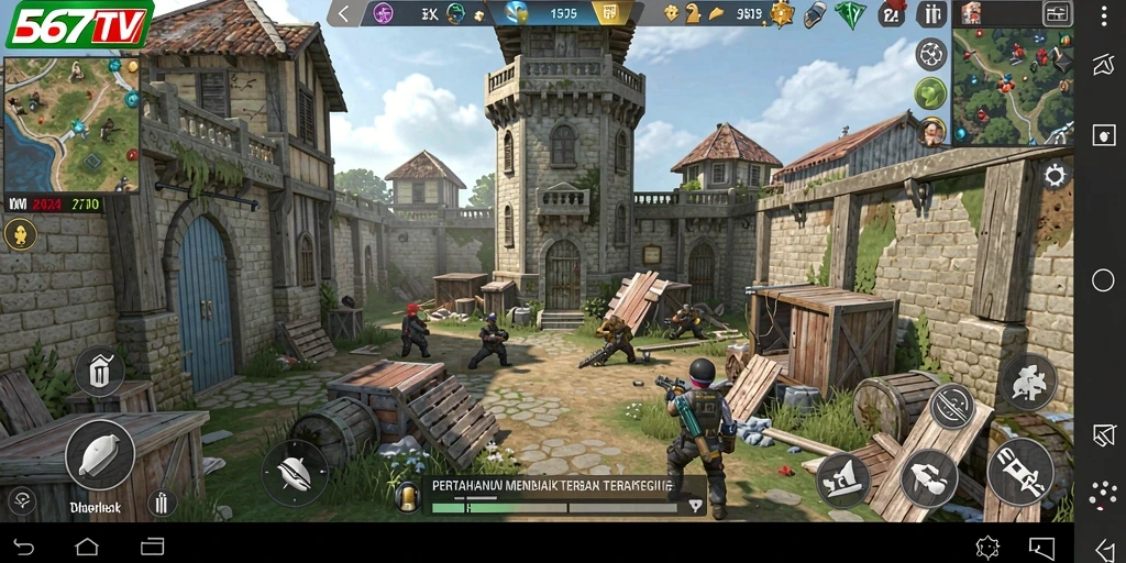 Tampilan gameplay seru dalam Tower Defense yang menantang.