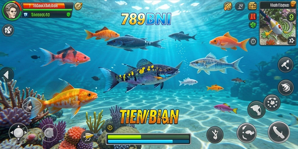 Tampilan gameplay Tembak Ikan yang seru dan interaktif.