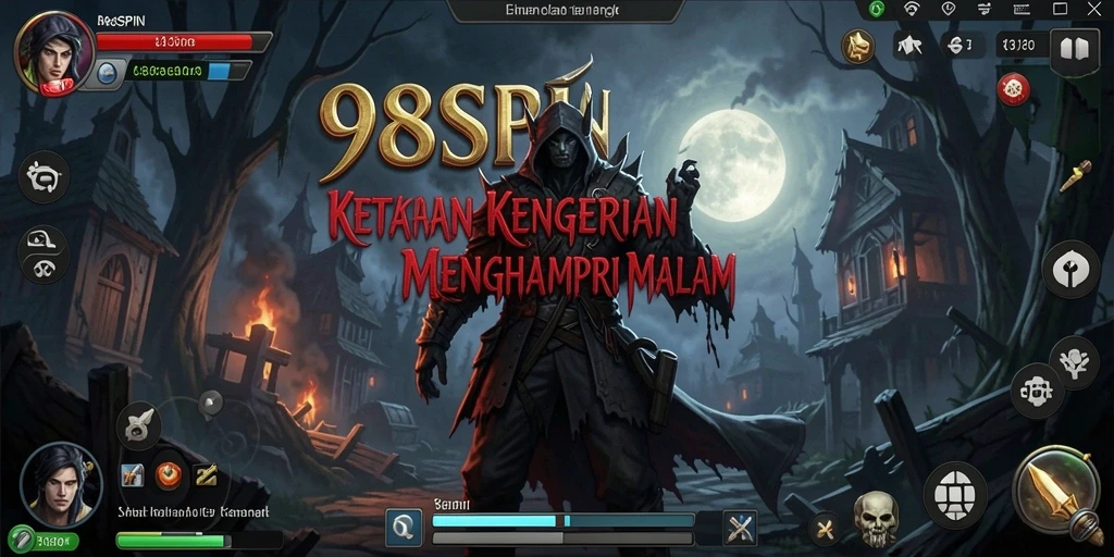 Screenshot 98SPIN menampilkan suasana mencekam dan gameplay seru.