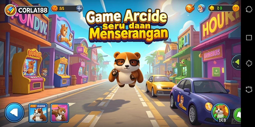 Tampilan gameplay menegangkan dan seru dari CORLA188 dalam kategori Arcade.