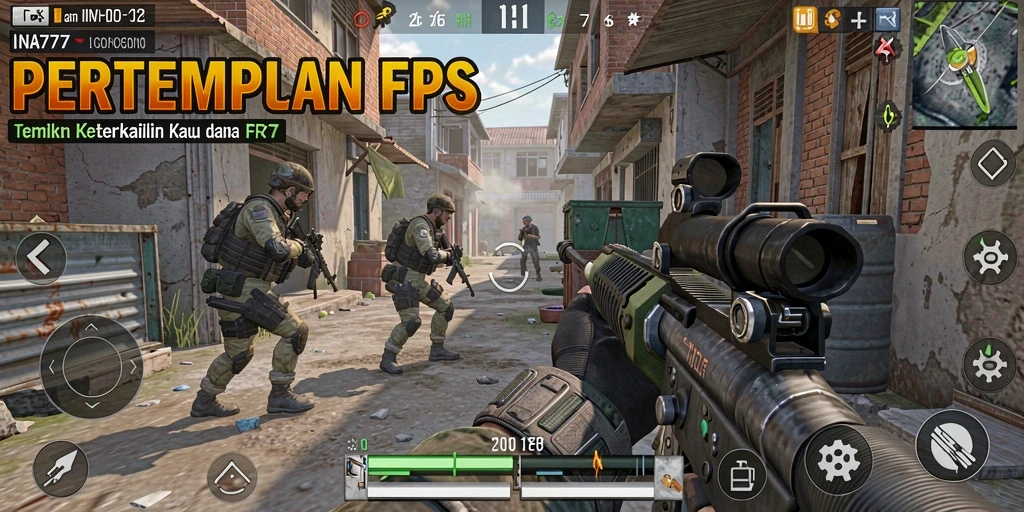 Gameplay mendebarkan dari INA777 dalam aksi tembak-menembak.