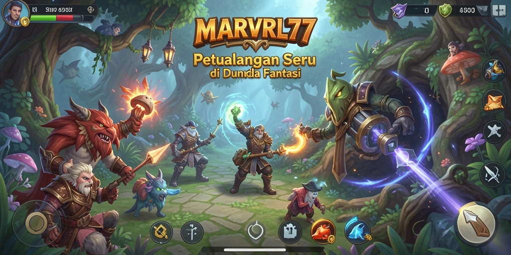 Screenshot gameplay MARVRL77 menampilkan aksi petualangan yang mendebarkan.