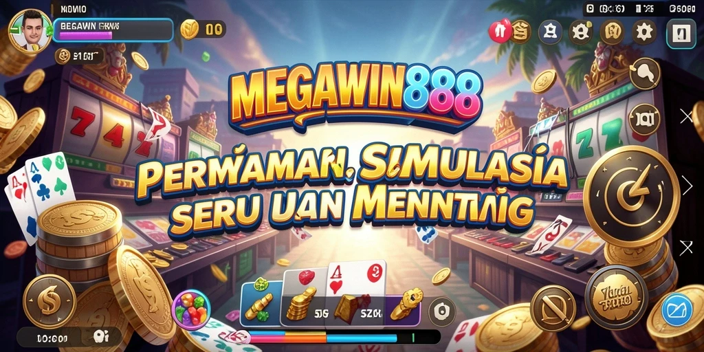 Tampilan menarik dalam gameplay MEGAWIN888 yang penuh warna.