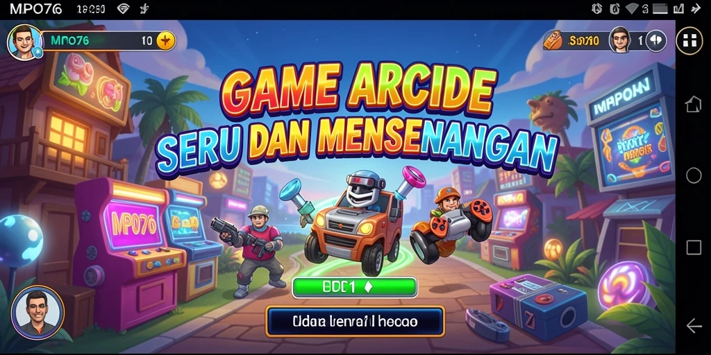 Tampilan gameplay seru dari game Arcade MPO76.