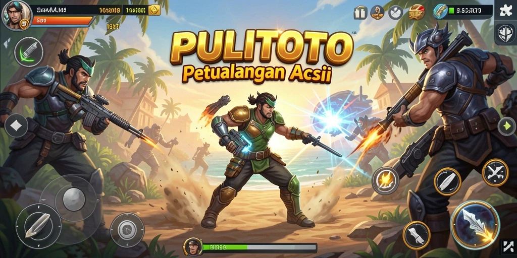 Tampilan gameplay mendebarkan PULITOTO dengan aksi seru.
