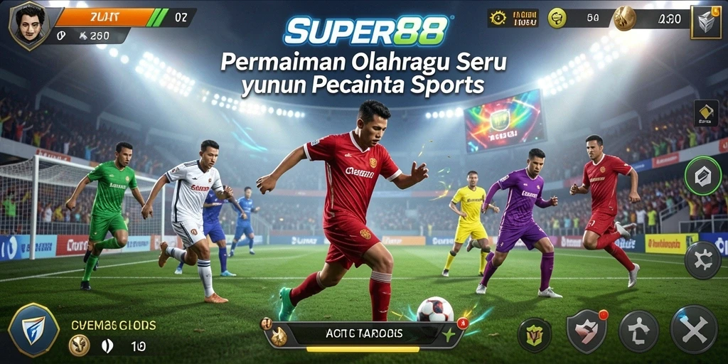 Gameplay seru dengan momen olahraga mendebarkan.