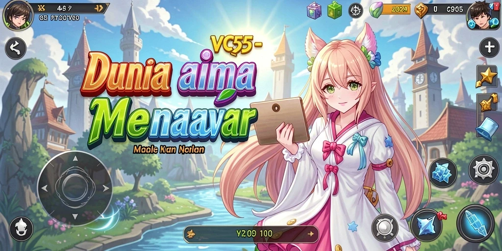 Tampilan gameplay VC55 yang menakjubkan dengan karakter Anime.